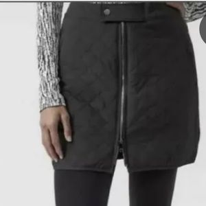 Athleta Womens Toasty Buns Quilted Insulated Skirt Black Size 12